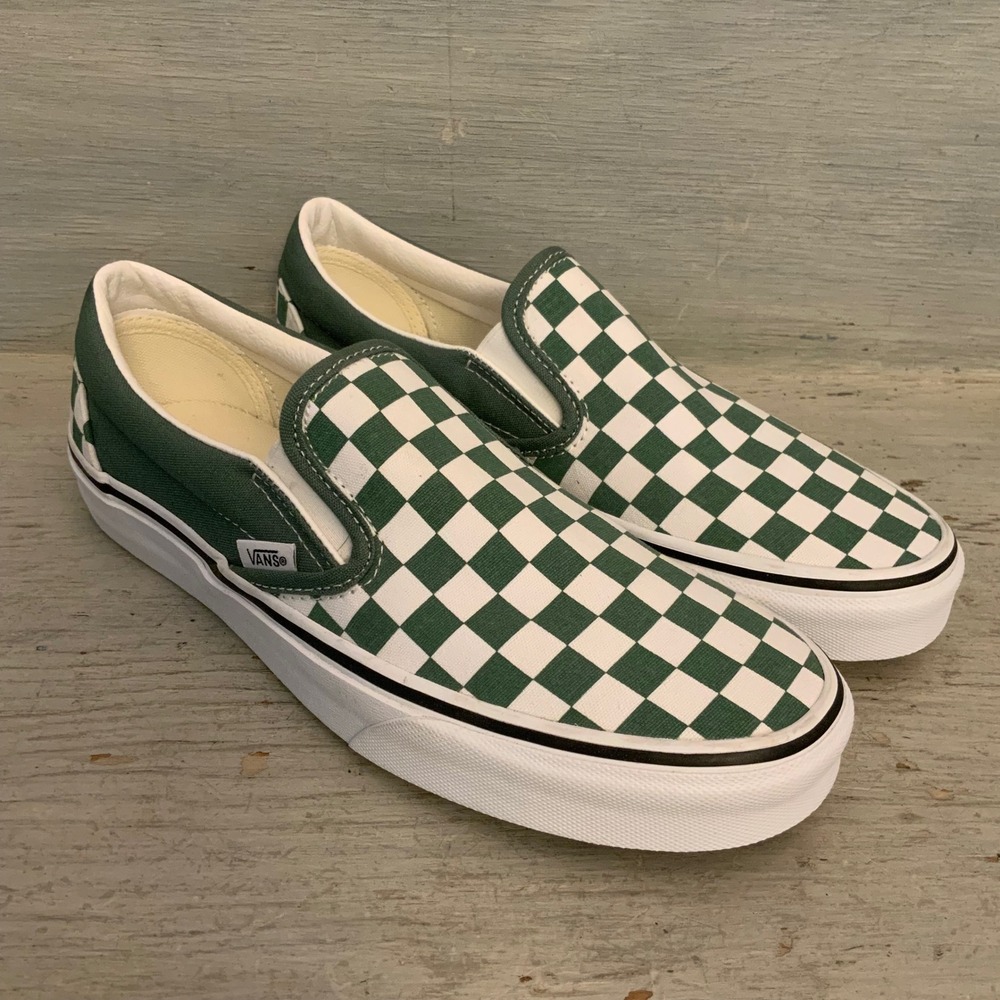 VANS Unisex Classic SlipOn Canvas Checkerboard Sneakers 8/9.5 LN